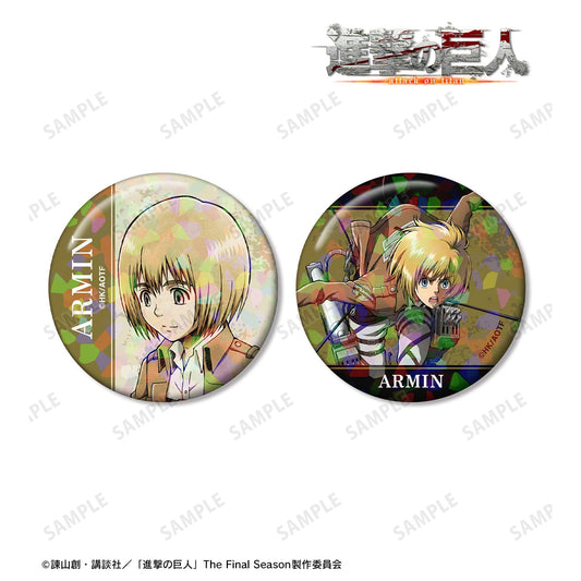 Attack on Titan_Hologram Can Badge 2-Piece Set - Armin