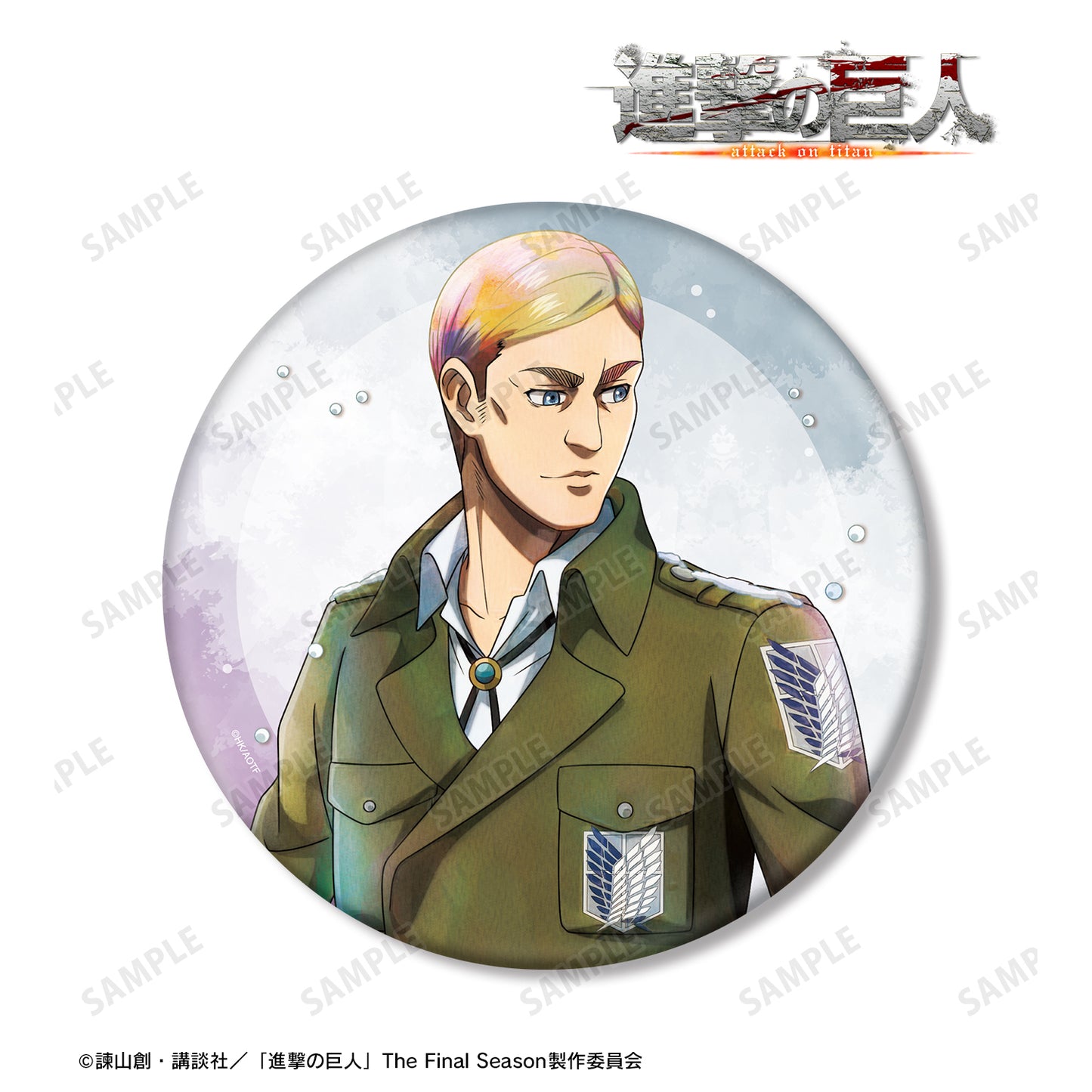 Attack on Titan_Winter Journey ver. BIG Can Badge - Erwin
