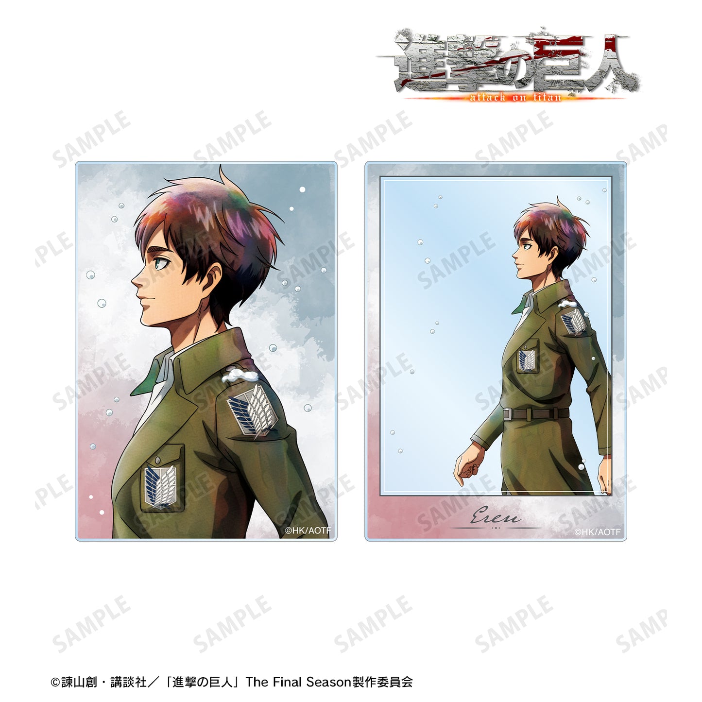 Attack on Titan_Winter Journey ver. Acrylic Card 2-Piece Set - Eren