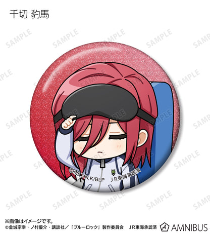 BLUE LOCK_Trading Chibi Character Glitter Can Badge Napping on the Shinkansen ver. [Blind Bag Total 14 Types]