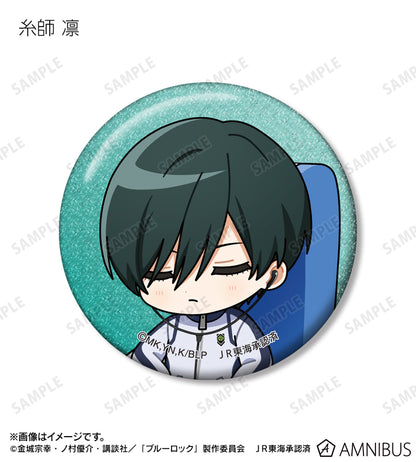 BLUE LOCK_Trading Chibi Character Glitter Can Badge Napping on the Shinkansen ver. [Blind Bag Total 14 Types]