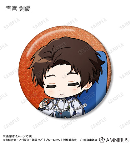 BLUE LOCK_Trading Chibi Character Glitter Can Badge Napping on the Shinkansen ver. [Blind Bag Total 14 Types]