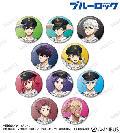 BLUE LOCK_คอลเลกชันพนักงานสถานีรถไฟ เข็มกลัดกลิตเตอร์ (สุ่ม 10 แบบ)
