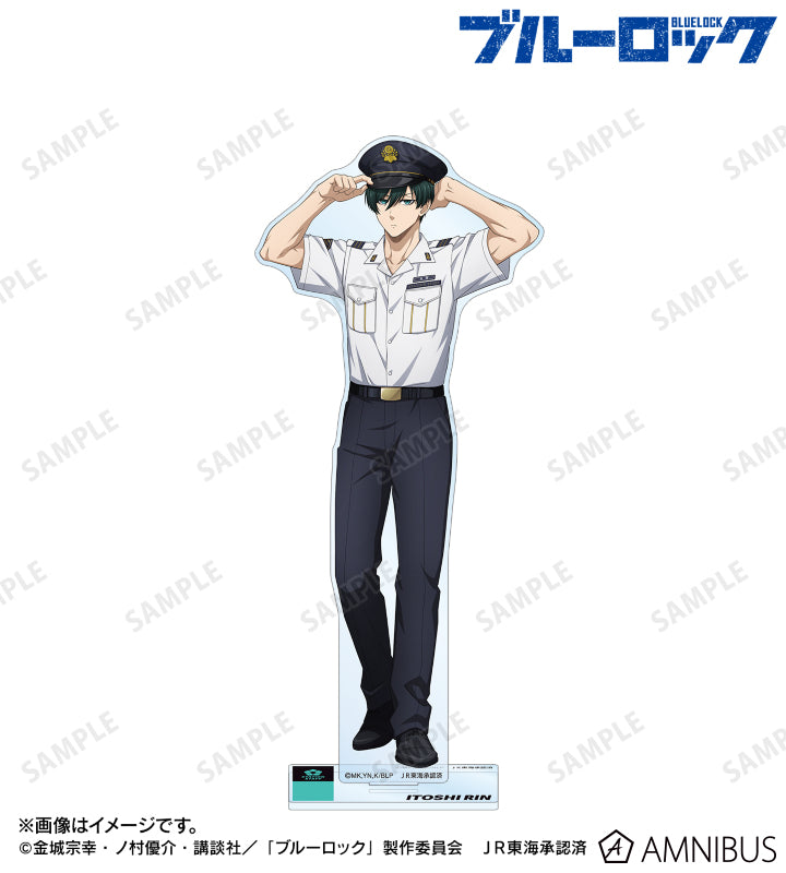 BLUE LOCK_คอลเลกชันพนักงานสถานีรถไฟ สแตนด์อะคริลิกขนาดใหญ่ - Rin Itoshi