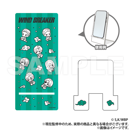 WIND BREAKER_Acrylic Smartphone Stand (PUCHI KYUN Series)  -  green