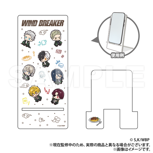 WIND BREAKER_Acrylic Smartphone Stand (PUCHI KYUN Series)  -  white