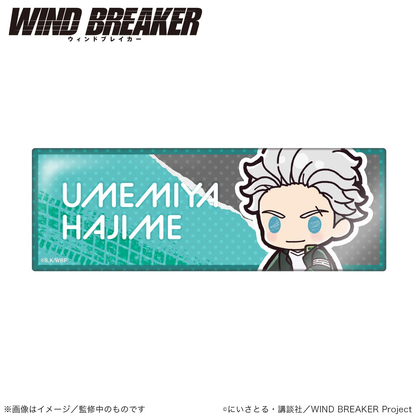 WIND BREAKER_Long Can Badge Stand Horizontal (PUCHI KYUN Series) - Hajime Umemiya