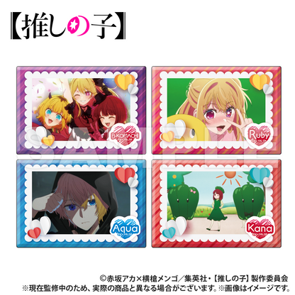 Oshi no Ko_เข็มกลัดทรงสี่เหลี่ยมผืนผ้าแบบสุ่ม [ทั้งหมด 12 แบบ] - -