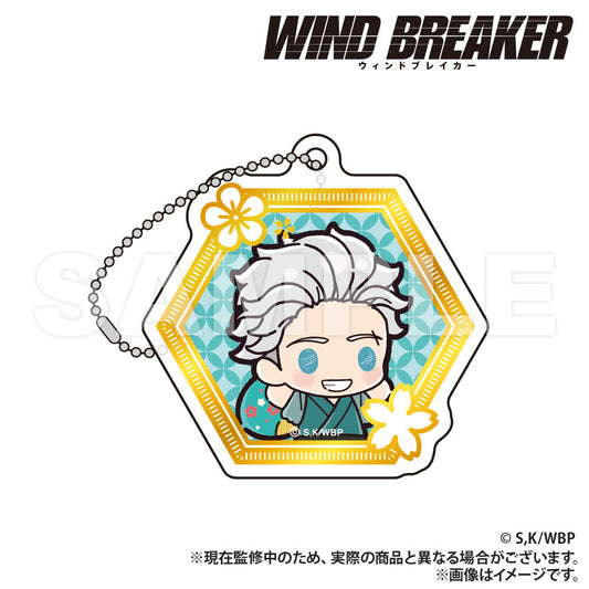 WIND BREAKER_Foil Stamped Style Acrylic Keychain ver.2 (PUCHI KYUN Series)  -  Hajime Umemiya
