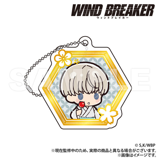 WIND BREAKER_Foil Stamped Style Acrylic Keychain ver.2 (PUCHI KYUN Series)  -  Ren Kaji