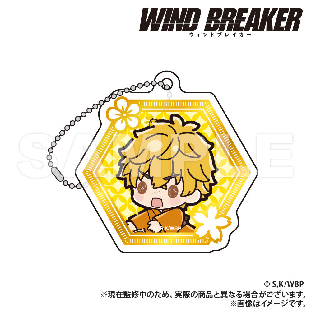 WIND BREAKER_Foil Stamped Style Acrylic Keychain ver.2 (PUCHI KYUN Series)  -  Akihiko Nirei