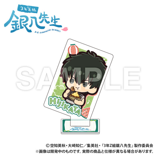 3-Z Ginpachi Sensei_Playing Card Style Acrylic Collection (PUCHI KYUN Series) - Toshiro Hijikata