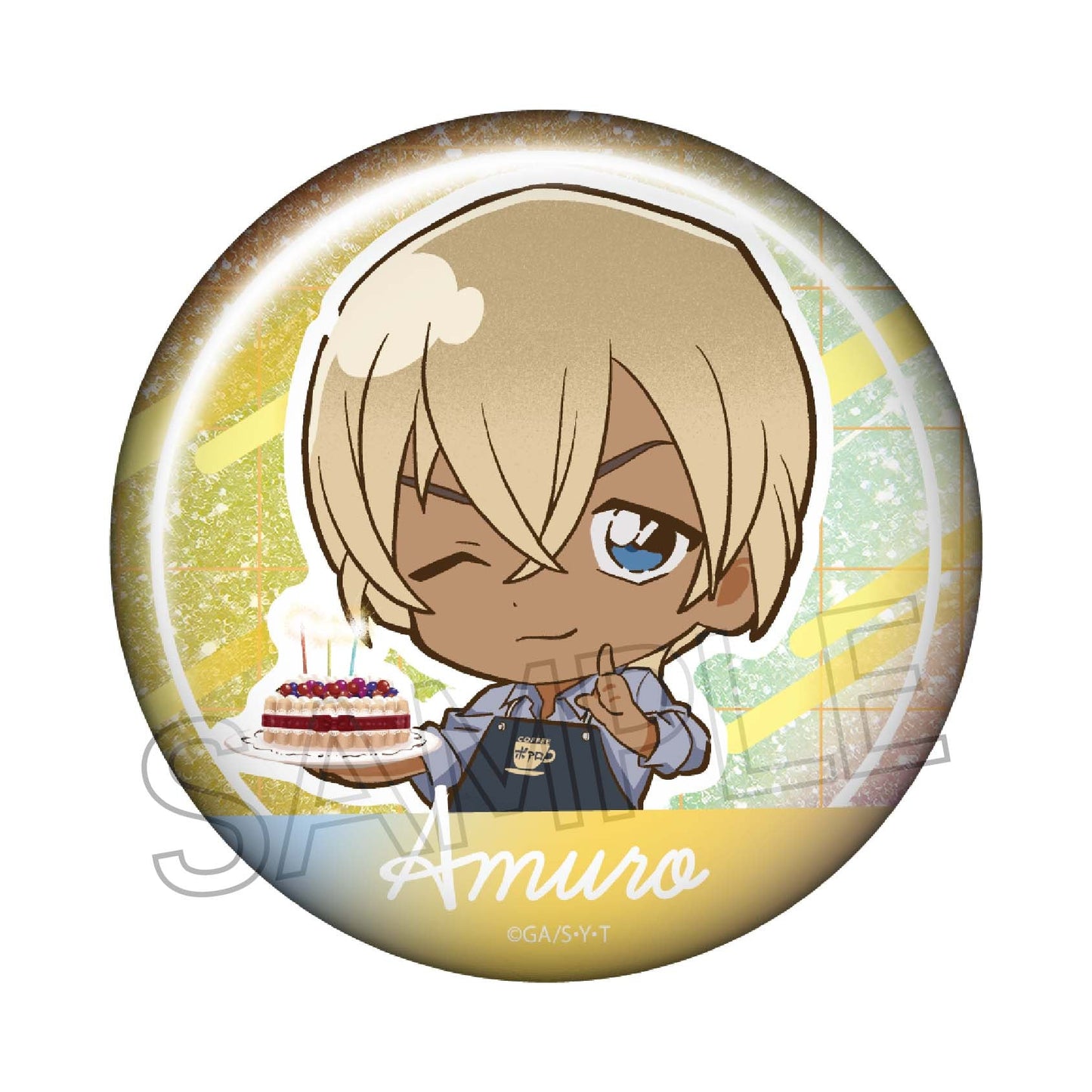 Detective Conan_Surprise! Glitter Can Badge  -  Tooru Amuro