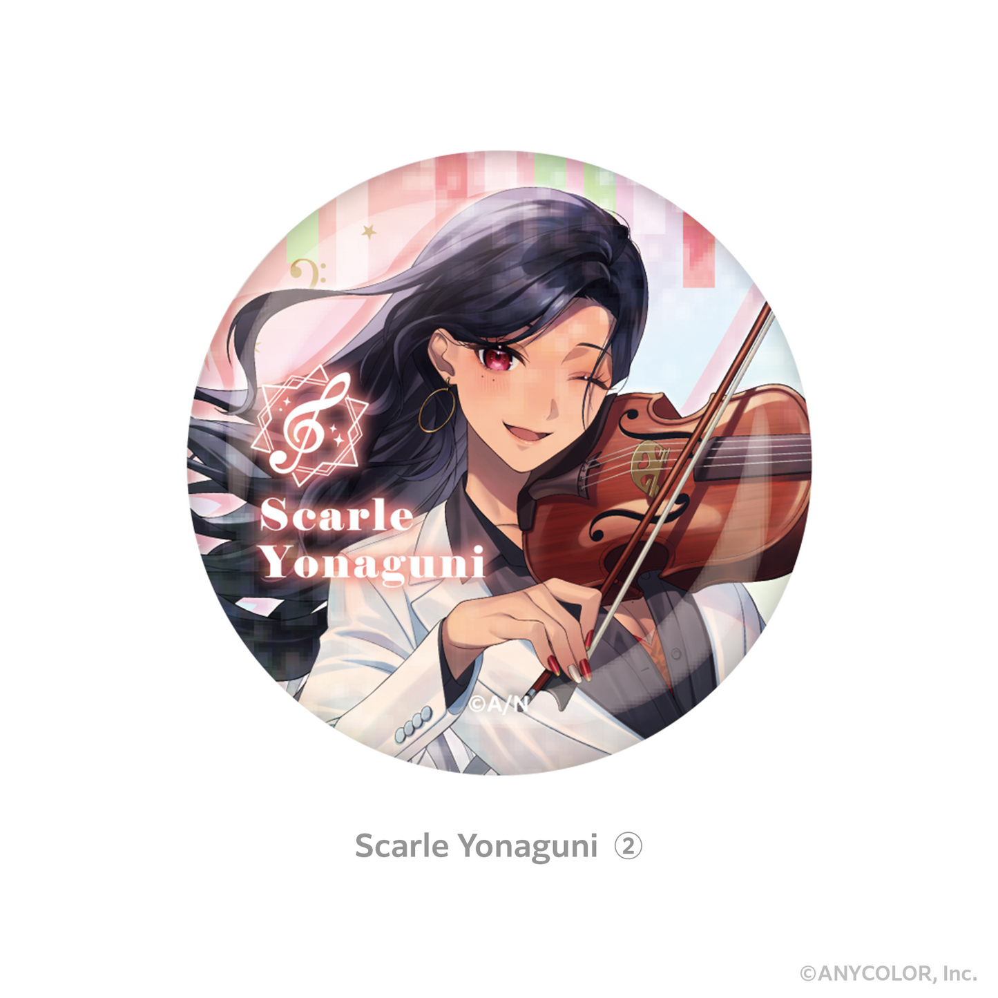 NIJISANJI_Hologram Can Badge - Scarle Yonaguni ②
