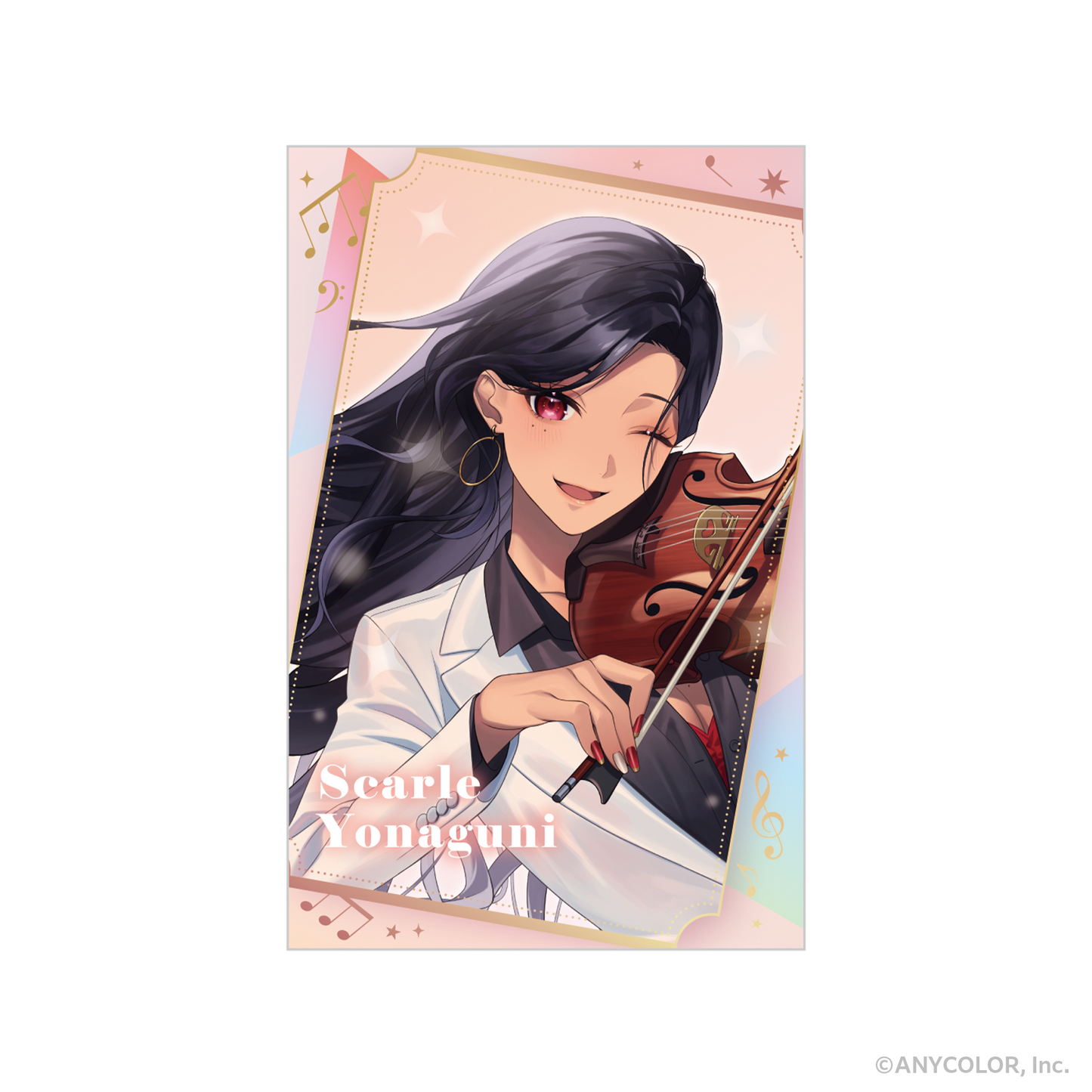 NIJISANJI_Photo-Style Card 2-Piece Set - Scarle Yonaguni