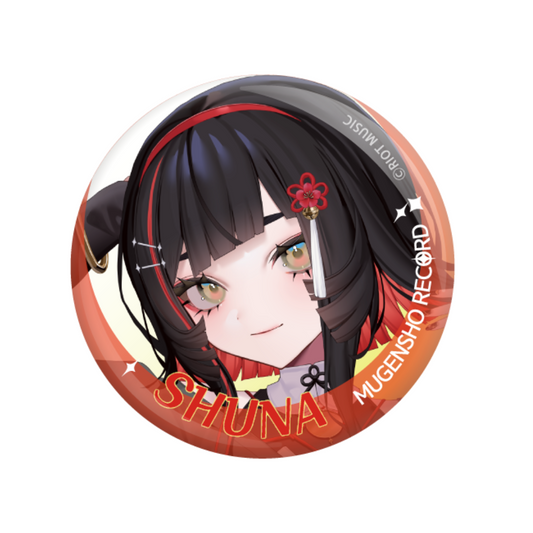 Mugensho Record_Starter Goods Can Badge Shuna