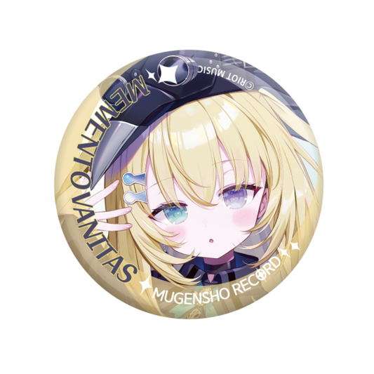 Mugensho Record_Starter Goods Can Badge Mementovanitas
