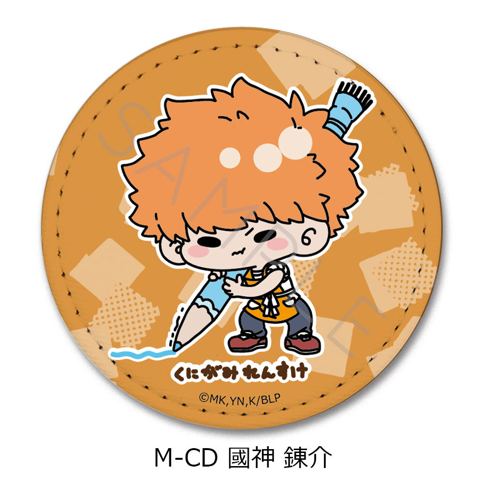 BLUELOCK_Vol.6 Leather Badge (Round)  -  M-CD Rensuke Kunigami