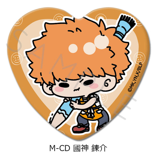 BLUELOCK_Vol.6 Heart Shaped Can Badge  -  M-CD Rensuke Kunigami