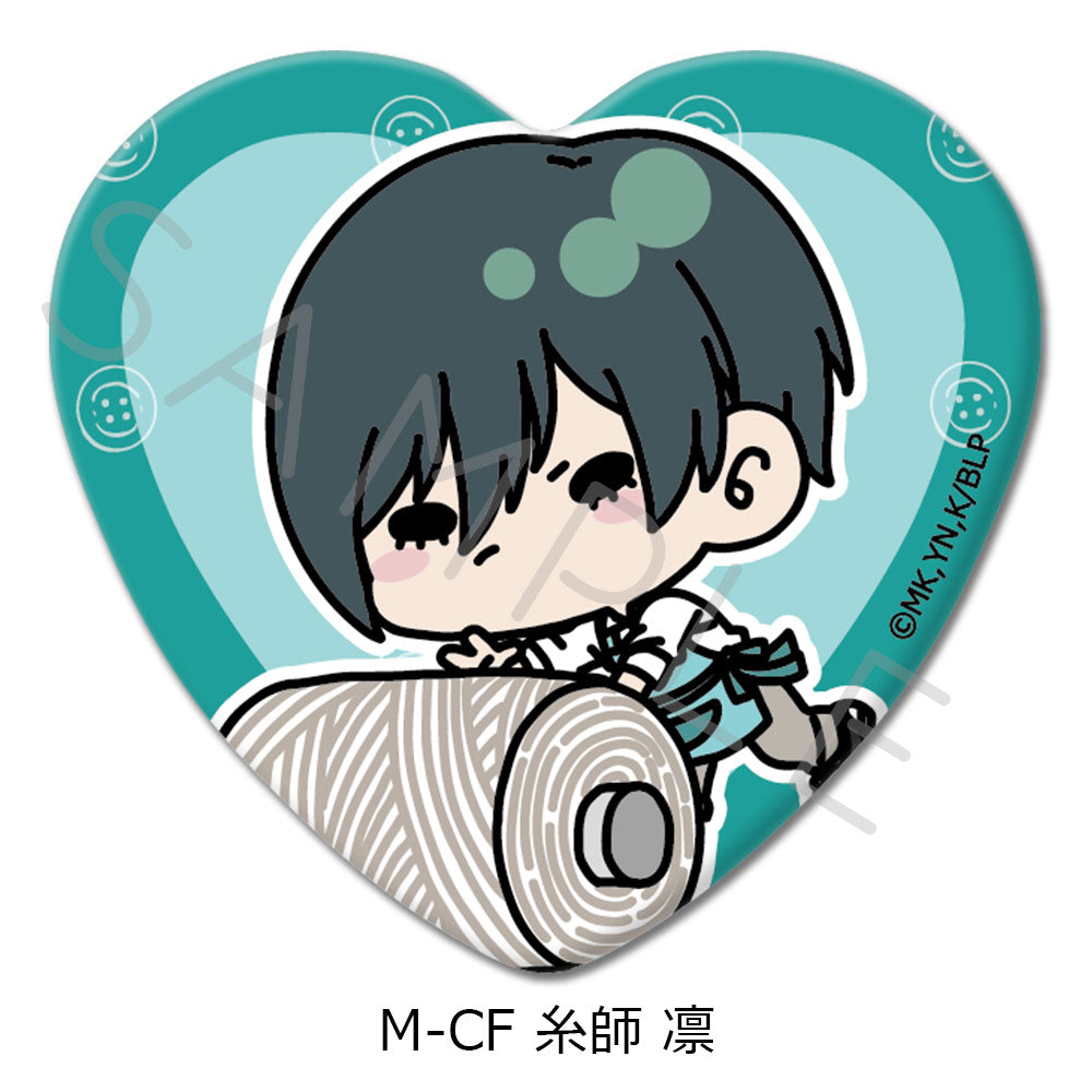 BLUELOCK_Vol.6 Heart Shaped Can Badge  -  M-CF Rin Itoshi