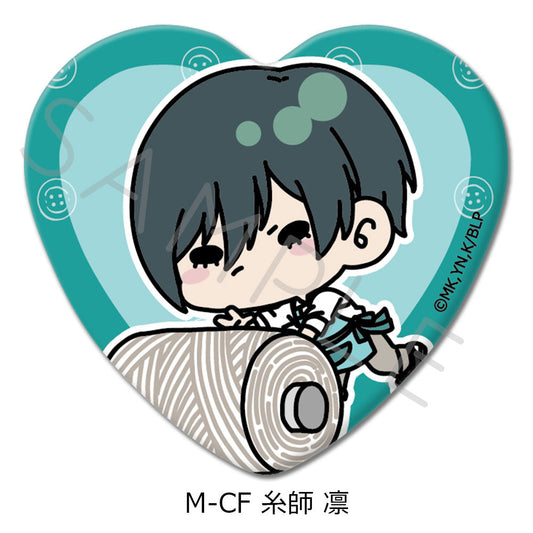BLUELOCK_Vol.6 Heart Shaped Can Badge  -  M-CF Rin Itoshi