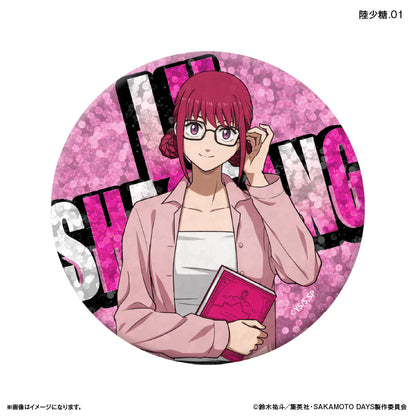 SAKAMOTO DAYS_เข็มกลัดกลิตเตอร์ สไตล์สวมแว่นตา (สุ่ม 12 แบบ)