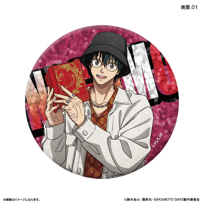 SAKAMOTO DAYS_เข็มกลัดกลิตเตอร์ สไตล์สวมแว่นตา (สุ่ม 12 แบบ)