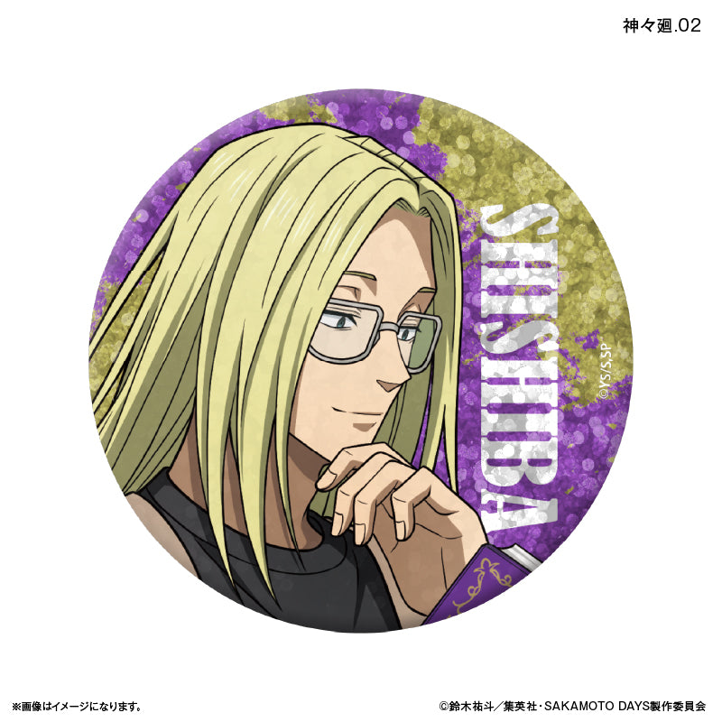 SAKAMOTO DAYS_เข็มกลัดกลิตเตอร์ สไตล์สวมแว่นตา (สุ่ม 12 แบบ)