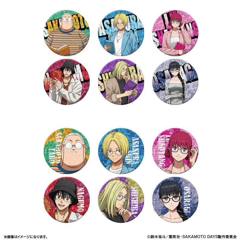 SAKAMOTO DAYS_เข็มกลัดกลิตเตอร์ สไตล์สวมแว่นตา (สุ่ม 12 แบบ)