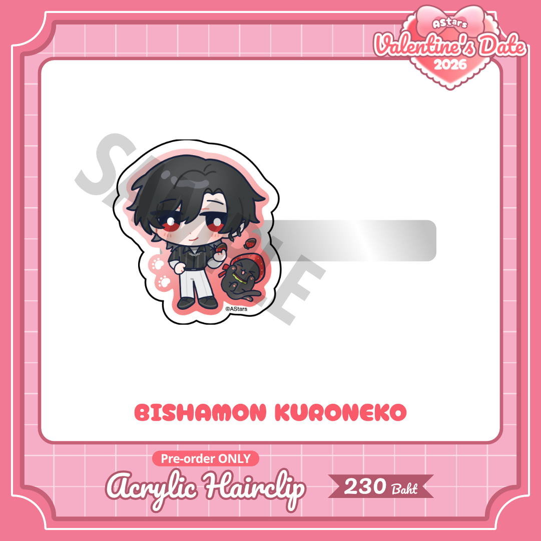 [ PRE-ORDER ] AStars Valentine Acrylic Hair Clip