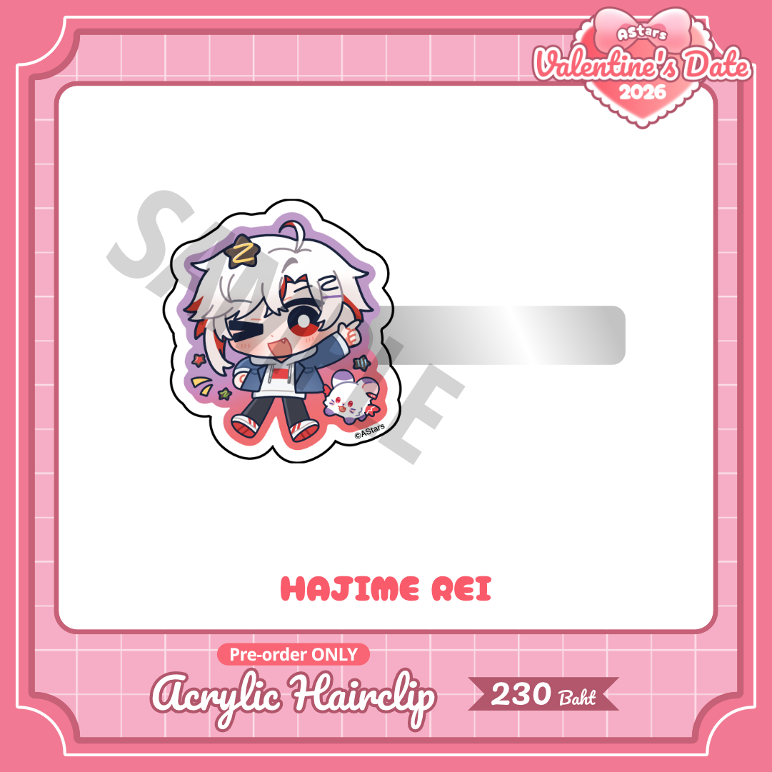 [ PRE-ORDER ] AStars Valentine Acrylic Hair Clip