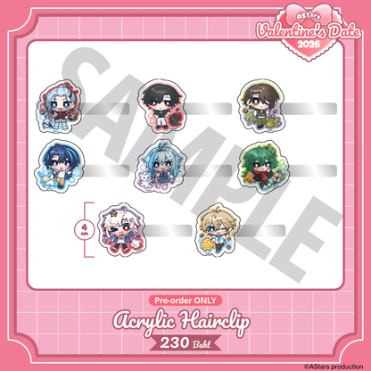 [ PRE-ORDER ] AStars Valentine Acrylic Hair Clip