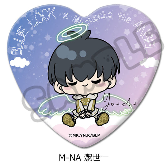 BLUE LOCK_Heart-Shaped Can Badge  -  Yochi Isagi