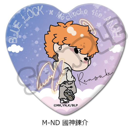 BLUE LOCK_Heart-Shaped Can Badge  -  Rensuke Kunigami