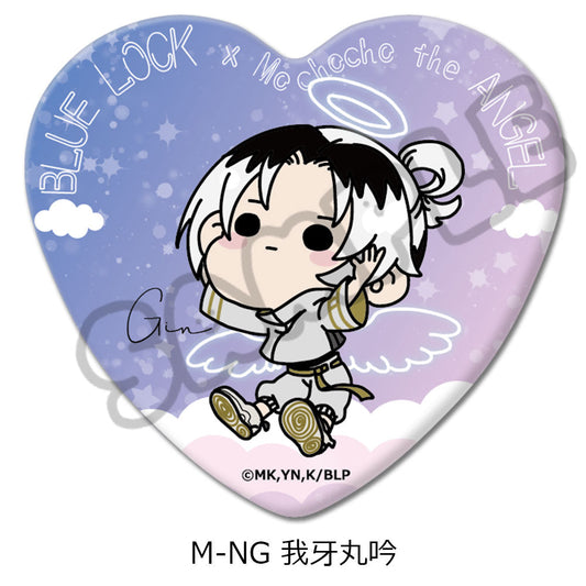 BLUE LOCK_Heart-Shaped Can Badge  -  Gin Gagamaru