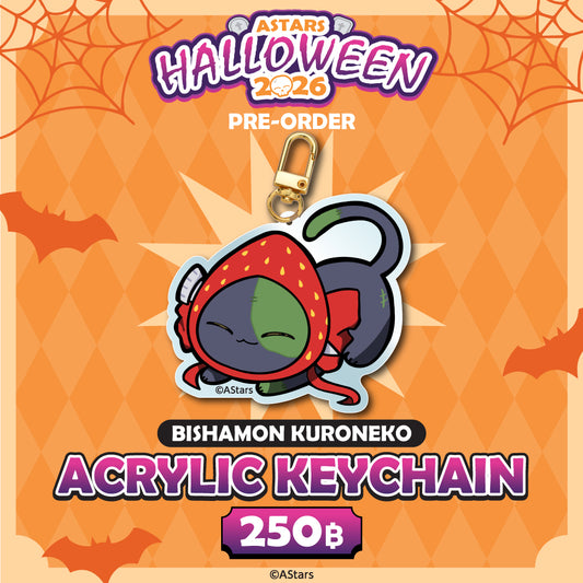 [PRE-ORDER]  AStars Halloween 2026 Mascot Acrylic Keychain - Bishamon Kuroneko