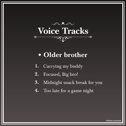 [Bishamon Voice Pack] Older Brother Voice